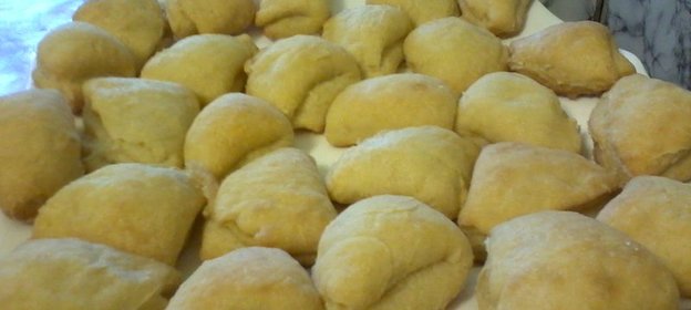 Треугольное творожное печенье