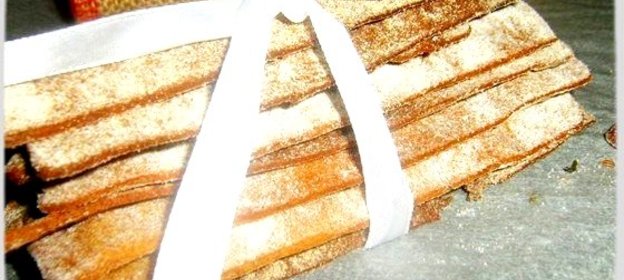 Постные ржаные хлебцы с тмином