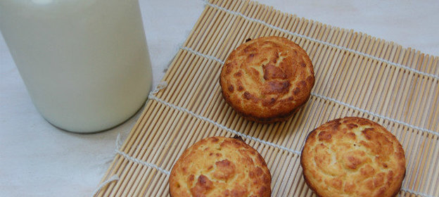 Диетический творожный кекс