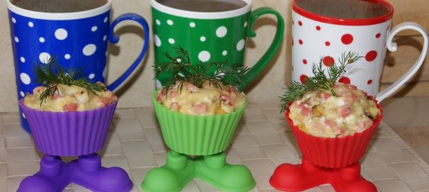 Запеканки из пшена в формочках для кексов