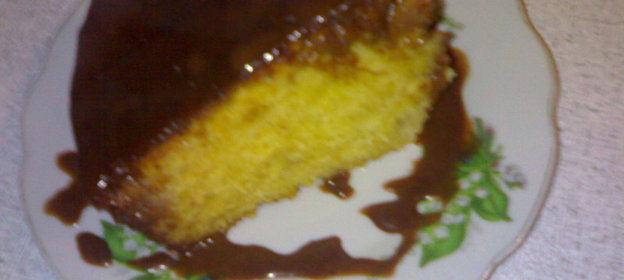 Кекс сметаный с кусочками яблок