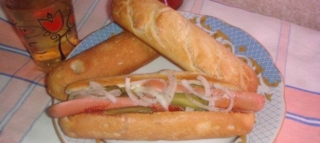Хот-доги из домашних багетов