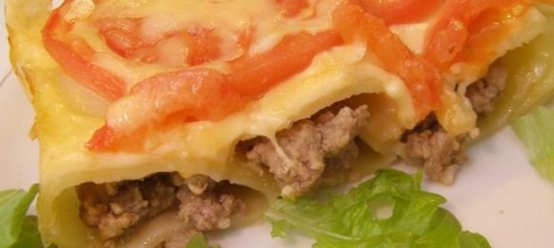 Макароны фаршированные