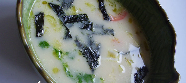 Суп морской сливочный по японским мотивам