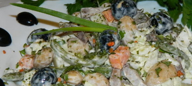 Лапша с грибной икрой