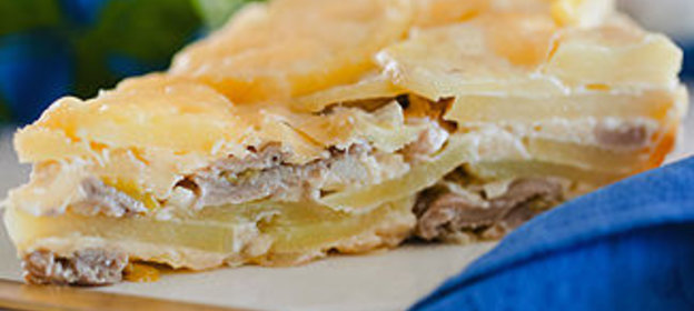 Овощная запеканка с вешенками в мультиварке