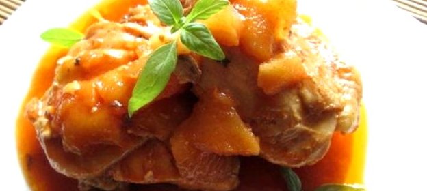 Курица в кисло-сладком соусе в мультиварке