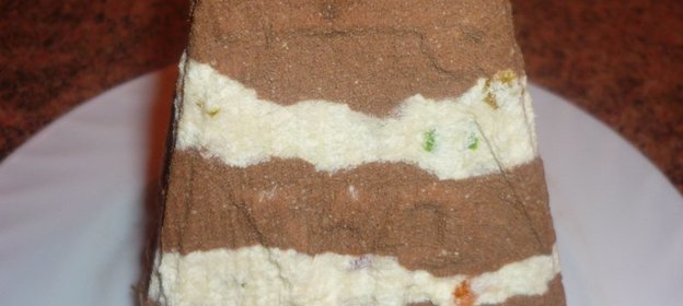 Пасха полосатая с шоколадом