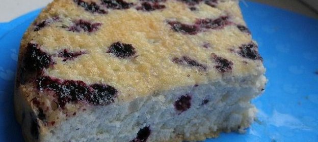 Кекс с черникой