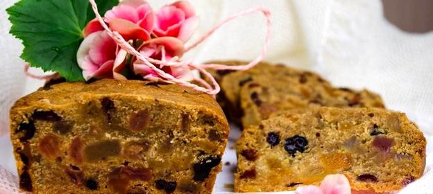 Кекс к Рождеству с цукатами и сухофруктами