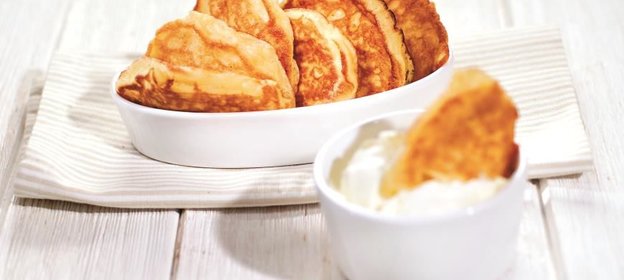 Оладьи из яблок и груш