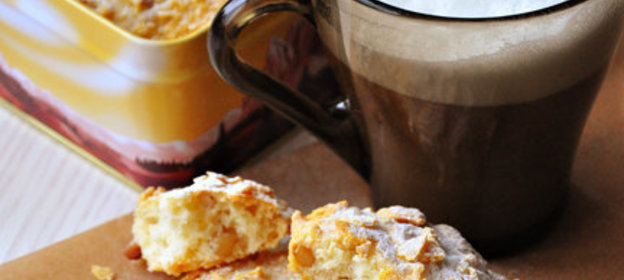 Печенье с кедровыми орехами и хрустящей кукурузной корочкой