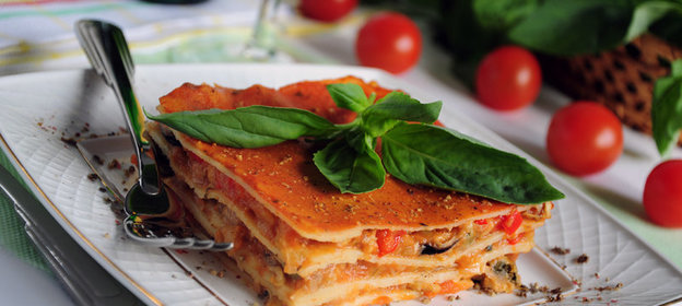 Лазанья из листов домашнего приготовления Морская феерия