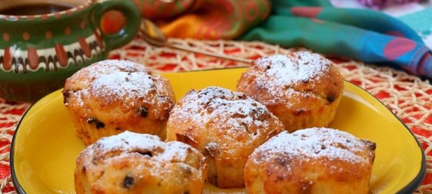 Творожные кексы на йогурте