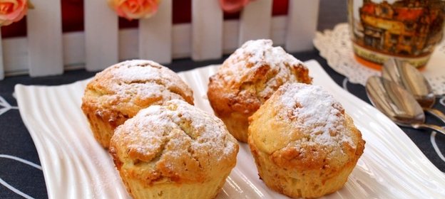 Кексы с белым шоколадом