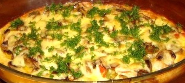 Грибная запеканка