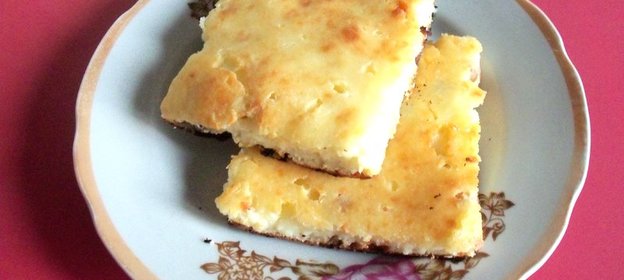 Творожная запеканка с изюмом