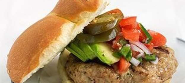 Бургеры с индейкой, чили и сыром