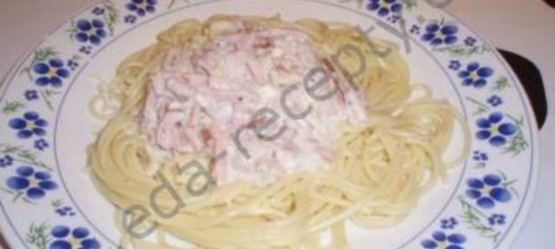 Макароны в сливочном соусе