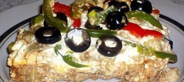 Пицца с говяжьим фаршем