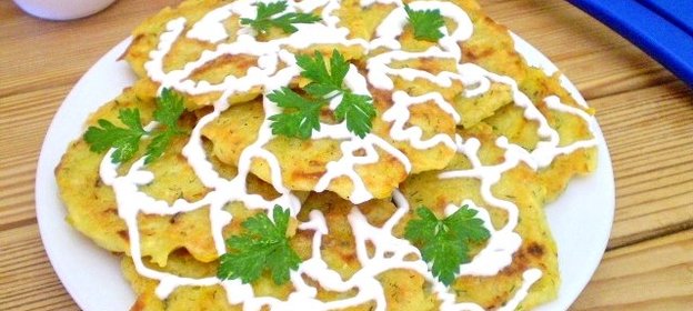 Оладьи из тыквы с картофелем