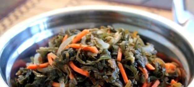 Морская капуста с морковью