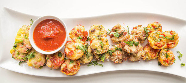 Пицца Маргарита в форме шариков