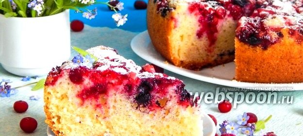 Ягодный кекс в мультиварке