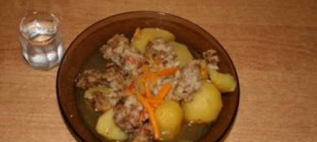 Турма (картофель с фрикадельками)
