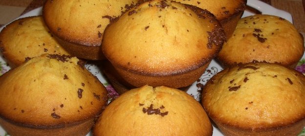 Кукурузные кексы с бананом