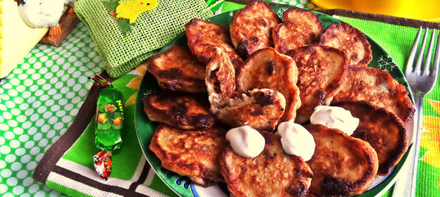 Банановые оладьи c конфетами (спасибо nata!)