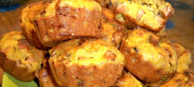 Кексы с кабачками