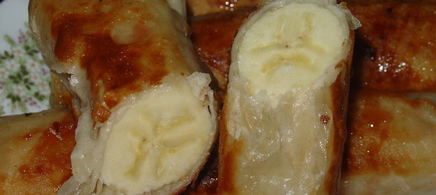 Жаренные бананы в тесте фило