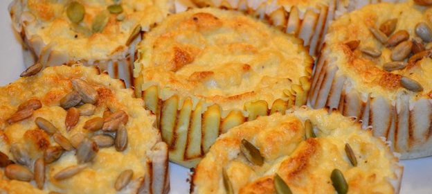 Безглютеновые маффины из цветной капусты с сыром