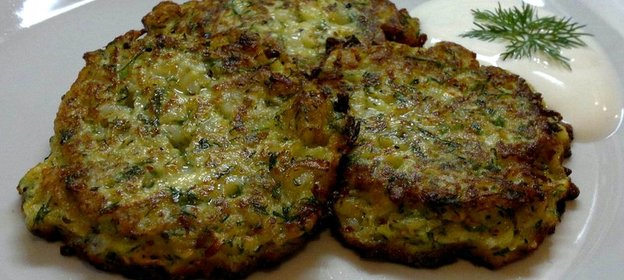 Оладья из кабачков с острым перцем