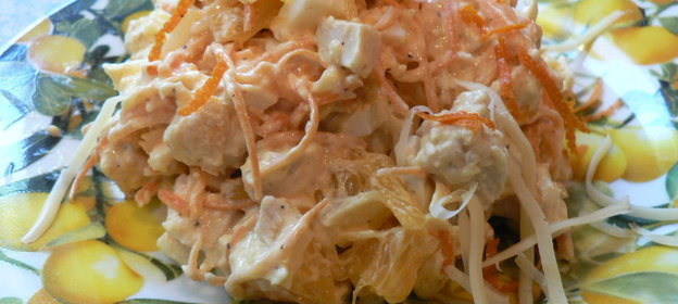 Озорной цыпленок (салат)