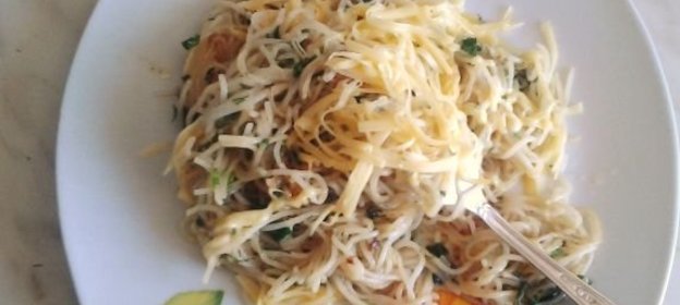 «Интересные» спагетти или спагетти с чесноком