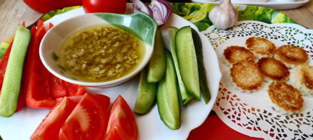 Овощи с чесночной приправой Итальянские напевы