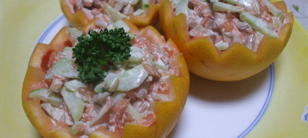 Салат с морской капустой