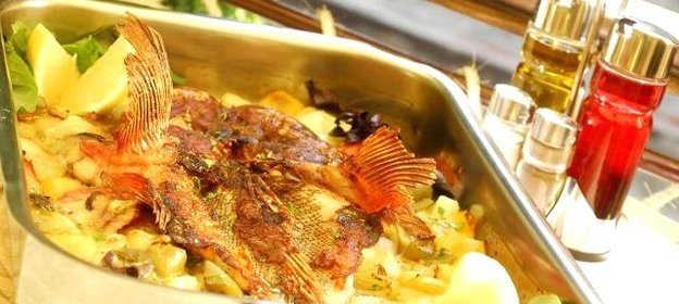 Морской окунь в духовке