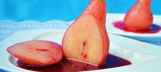 Груши в красном вине