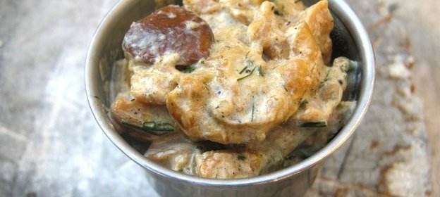 Грибной соус из замороженных грибов