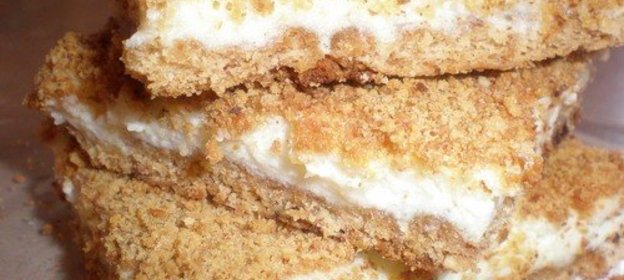 Творожная запеканка на печенье