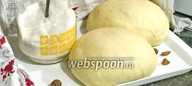Сладкое дрожжевое тесто на гусиных яйцах (в хлебопечке)