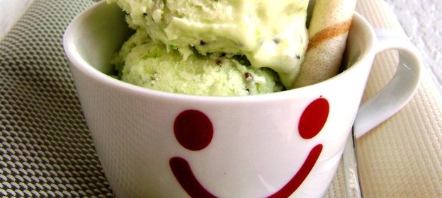 Пломбир сливочный, с киви и крыжовником