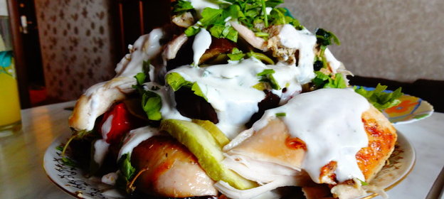 борани с курицей и стручковой фасолью