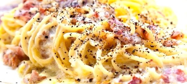 Спагетти карбонара с курицей