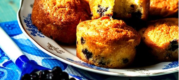 Кексы с черникой