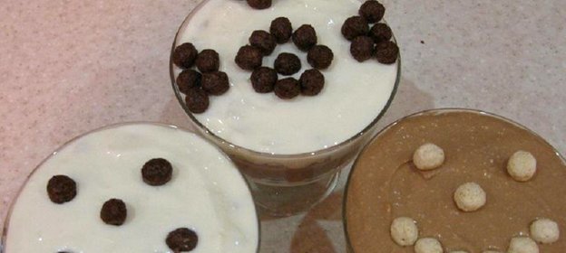 Творожный десерт Зебра