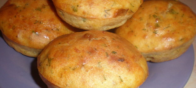 Кексы с лососем (вариант)